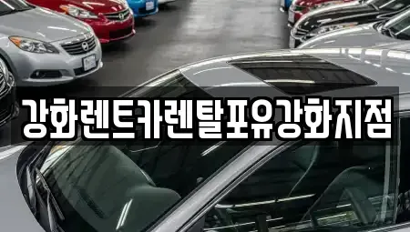 인천 강화군 선원면 렌트카 전문 강화렌트카렌탈포유강화지점