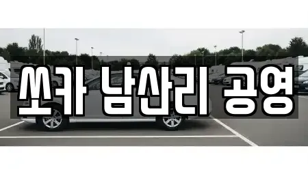 인천 강화군 선원면 렌트카 전문 쏘카 남산리 공영