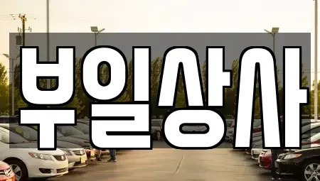 인천 강화군 선원면 중고차매매 전문 부일상사