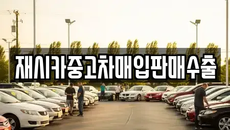 인천 계양구 둑실동 중고차매매 전문 재시카중고차매입판매수출