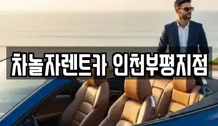인천 부평구 산곡동 장기렌트카 전문 차놀자렌트카 인천부평지점