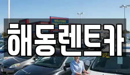 인천 서구 금곡동 렌트카 전문 해동렌트카