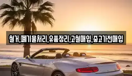 인천 서구 금곡동 중고차매입 전문 철거,폐기물처리,유품정리,고철매입,중고가전매입