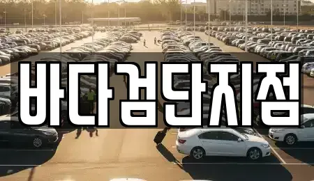 인천 서구 마전동 렌트카 전문 바다검단지점
