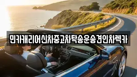 인천 중구 중앙동4가 중고차 전문 민카캐리어신차중고차탁송운송견인차렉카