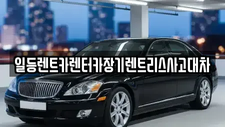 인천광역시 중구 유동 렌트카 전문 일등렌트카렌터카장기렌트리스사고대차