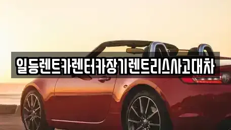 인천광역시 중구 을왕동 렌트카 전문 일등렌트카렌터카장기렌트리스사고대차