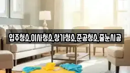 입주청소,이사청소,상가청소,준공청소,줄눈시공