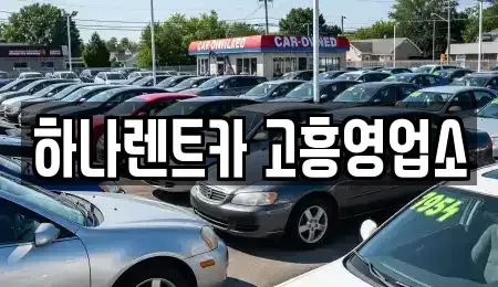 전남 고흥군 포두면 렌트카 전문 하나렌트카 고흥영업소