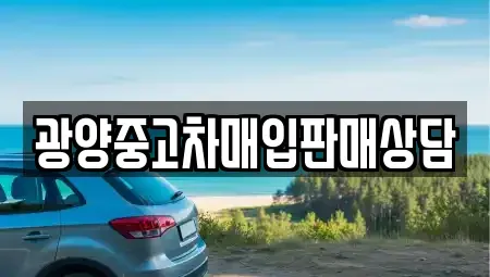 전남 광양시 성황동 중고차매입 전문 광양중고차매입판매상담