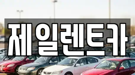 전남 무안군 청계면 렌트카 전문 제일렌트카