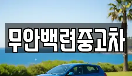 전남 무안군 청계면 중고차 전문 무안백련중고차