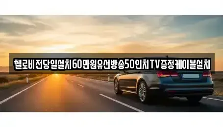 전남 순천시 덕월동 중고차매입 전문 헬로비전당일설치60만원유선방송50인치TV증정케이블설치