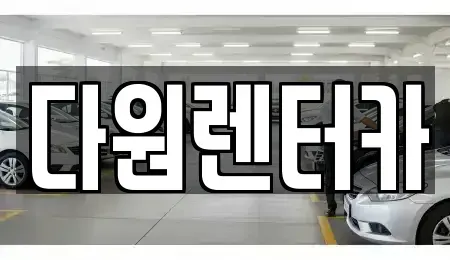 전라남도 나주시 죽림동 렌트카 전문 다원렌터카