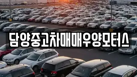 전라남도 담양군 중고차매매 전문 담양중고차매매우양모터스