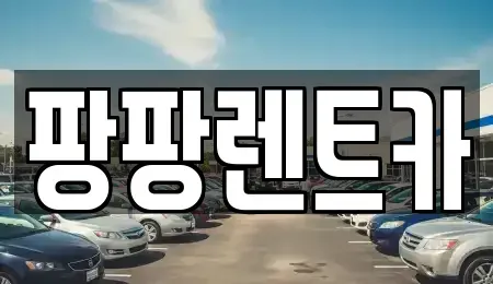 전라남도 장성군 남면 렌트카 전문 팡팡렌트카