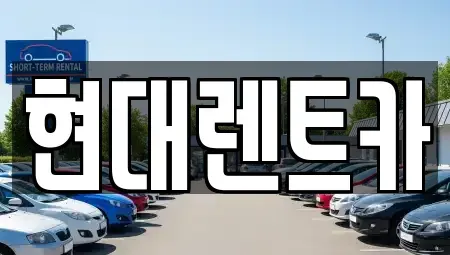 전북 군산시 금암동 렌트카 전문 현대렌트카