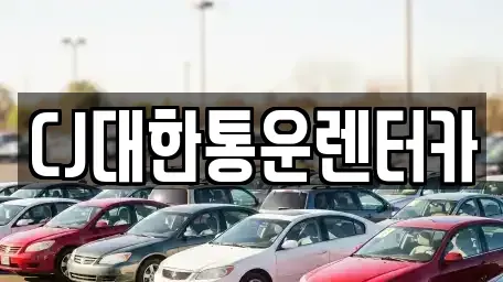 전북 군산시 신풍동 렌트카 전문 CJ대한통운렌터카