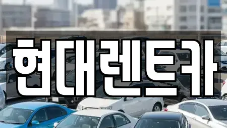 전북 군산시 장미동 렌트카 전문 현대렌트카