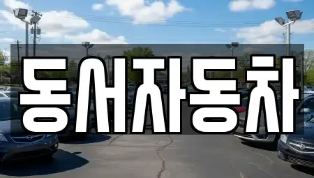 전북 무주군 무풍면 중고차매매 전문 동서자동차