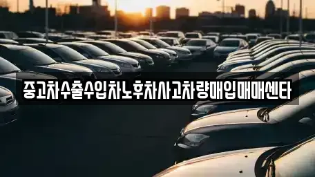 전북 익산시 동산동 중고차 전문 중고차수출수입차노후차사고차량매입매매센타