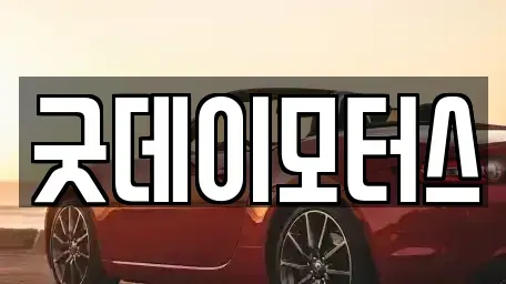 전북 익산시 신흥동 중고차 전문 굿데이모터스