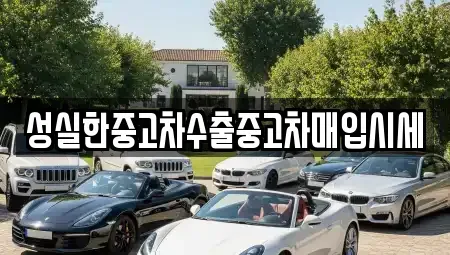 전북특별자치도 익산시 모현동2가 중고차매입 전문 성실한중고차수출중고차매입시세