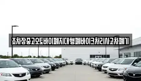전북특별자치도 장수군 천천면 중고차 전문 조차장중고오토바이폐지대행폐바이크처리사고차폐기