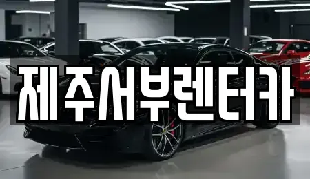 제주특별자치도 서귀포시 색달동 렌트카 전문 제주서부렌터카