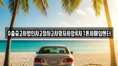 제주특별자치도 제주시 삼양이동 중고차매입 전문 수출중고차법인차고장사고차망자차압류차1톤차매입센터