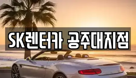 충남 공주시 금흥동 렌트카 전문 SK렌터카 공주대지점