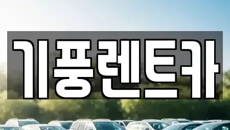 충남 공주시 금흥동 렌트카 전문 기풍렌트카