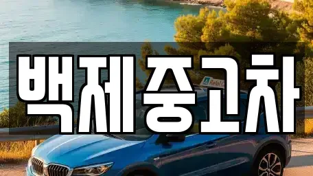 충남 공주시 송선동 중고차 전문 백제중고차
