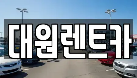 충남 논산시 가야곡면 렌트카 전문 대원렌트카