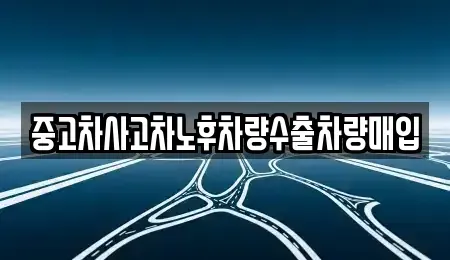 충북 옥천군 안내면 중고차매입 전문 중고차사고차노후차량수출차량매입