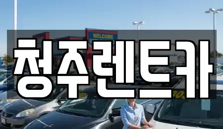 충북 청주시 청원구 주성동 렌트카 전문 청주렌트카
