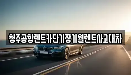 충북 청주시 흥덕구 단기렌트카 전문 청주공항렌트카단기장기월렌트사고대차