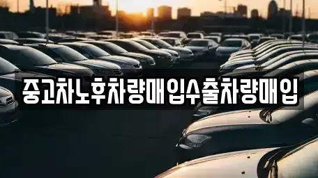 충청남도 계룡시 신도안면 중고차 전문 중고차노후차량매입수출차량매입