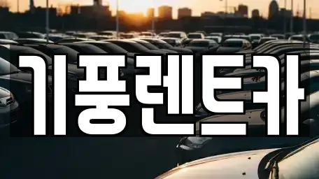 충청남도 공주시 신관동 렌트카 전문 기풍렌트카