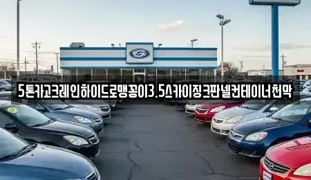 충청남도 홍성군 금마면 중고차매입 전문 5톤카고크레인하이드로맹꽁이3.5스카이징크판넬컨테이너천막