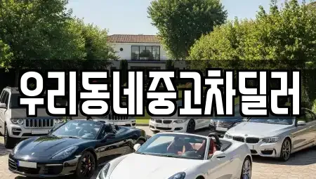 충청북도 보은군 중고차매매 전문 우리동네중고차딜러