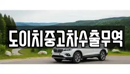 충청북도 옥천군 청성면 중고차 전문 도이치중고차수출무역