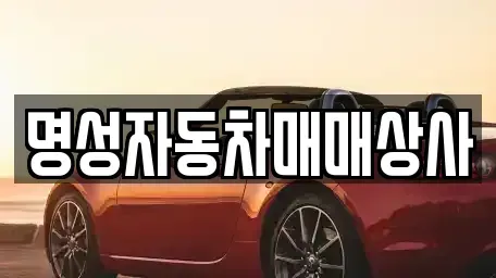 충청북도 청주시 중고차 전문 명성자동차매매상사