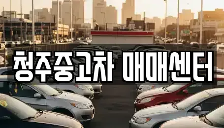 충청북도 청주시 중고차 전문 청주중고차 매매센터